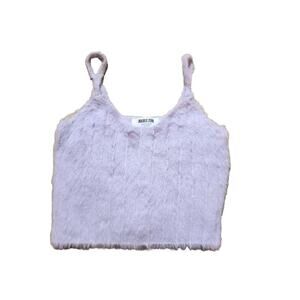 Double Zero Mystical Medium Purple Fuzzy Tank Women's